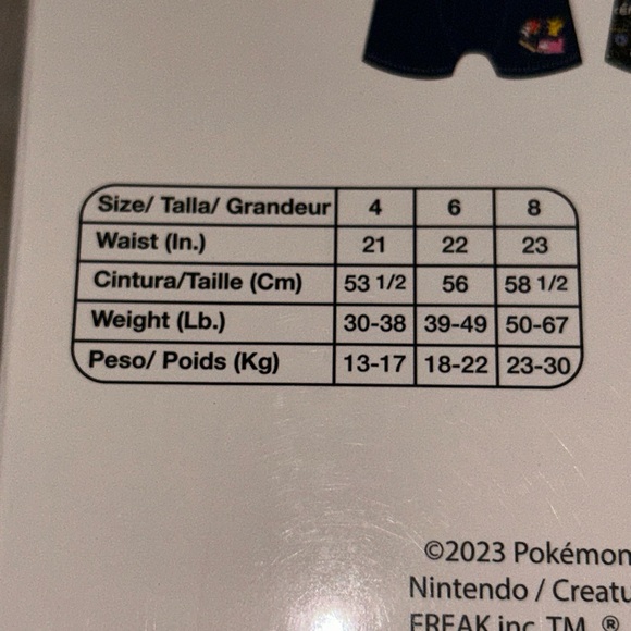 NEW Handcraft 5 Pack Boys Boxer Briefs - Pokemon - Size 4 - 100% Cotton - Picture 4 of 5